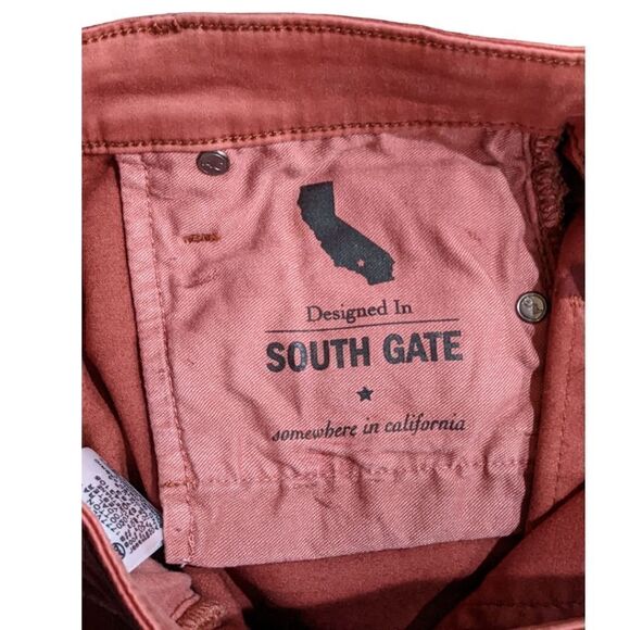 AG Adriano Goldschmied The Farrah Skinny Ankle High-Rise Red Coated Jeans 26R - Picture 7 of 8